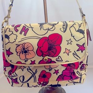 COACH KYRA FLORAL PRINT MESSENGER CROSSBODY SHOULDER BAG NWOT F17147